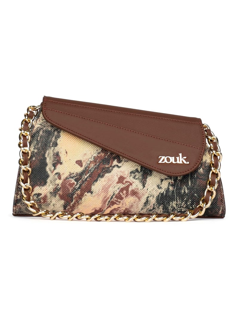 ZOUK حقيبة كتف ميني ريا كابور | حقيبة كتف جلد نباتي للنساء - Image 1