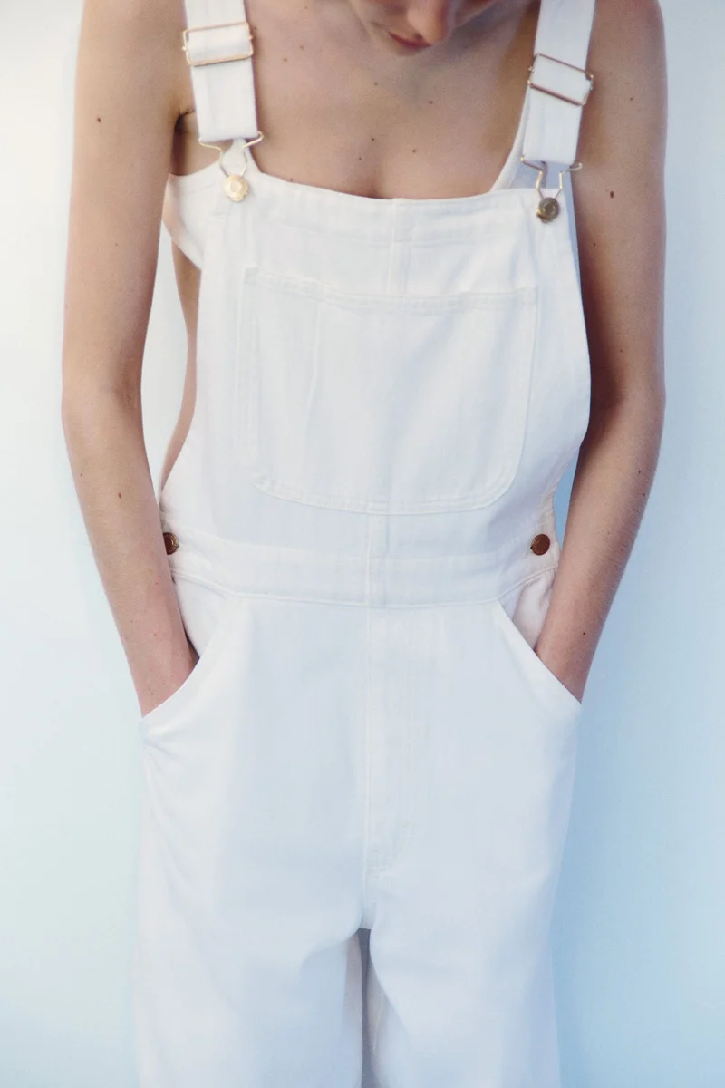 H&M Cotton denim dungarees