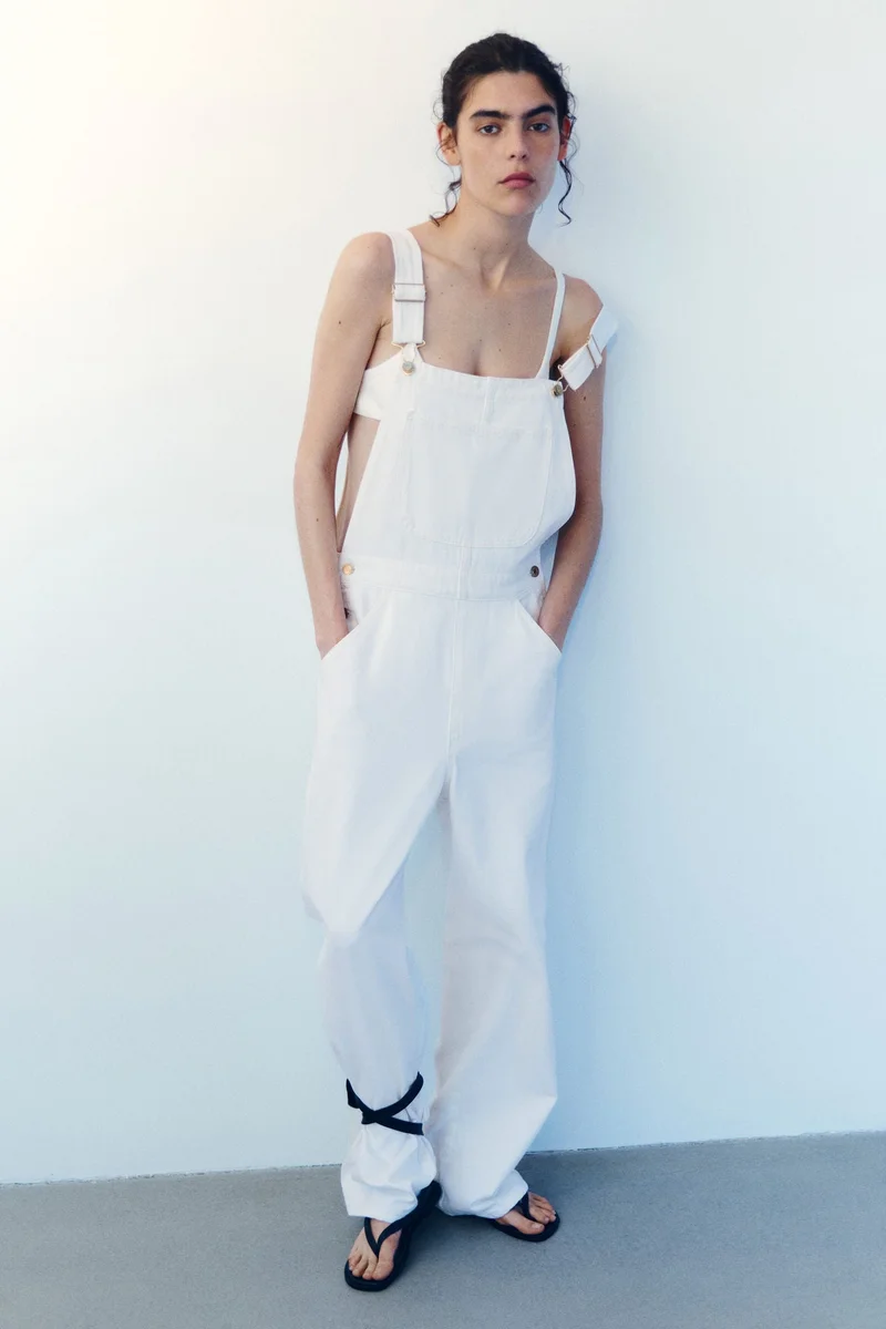 H&M Cotton denim dungarees