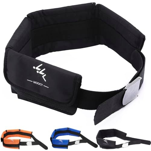 MOOCY 4 Neoprene Pocket Scuba Weight Belt，dive weight belt fit for Waist 32" to 52" - Quick-Release Buckle（Black) - Image 1