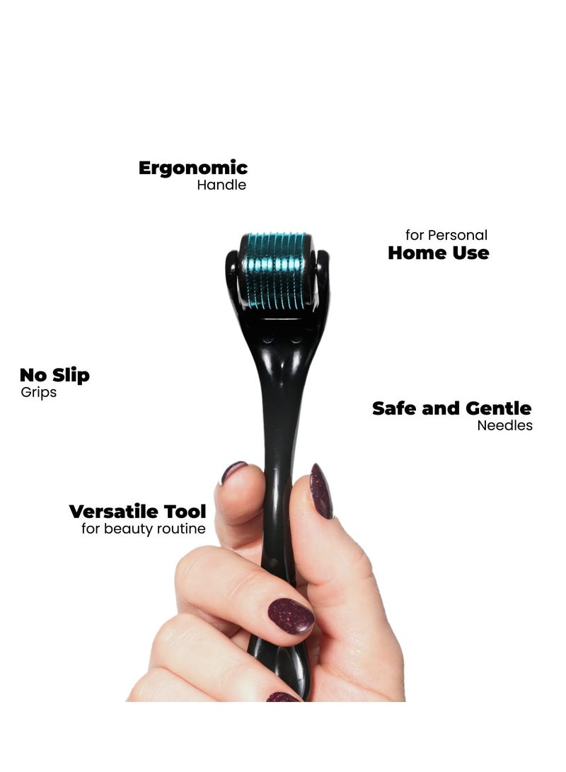 عام ديرما رولر تيتانيوم ميكرونيدل رولر 540 تيتانيوم ميكرونيدلنج رولر للاستخدام المنزلي، بكرة إبرة دقيقة للرجال والنساء - Image 2