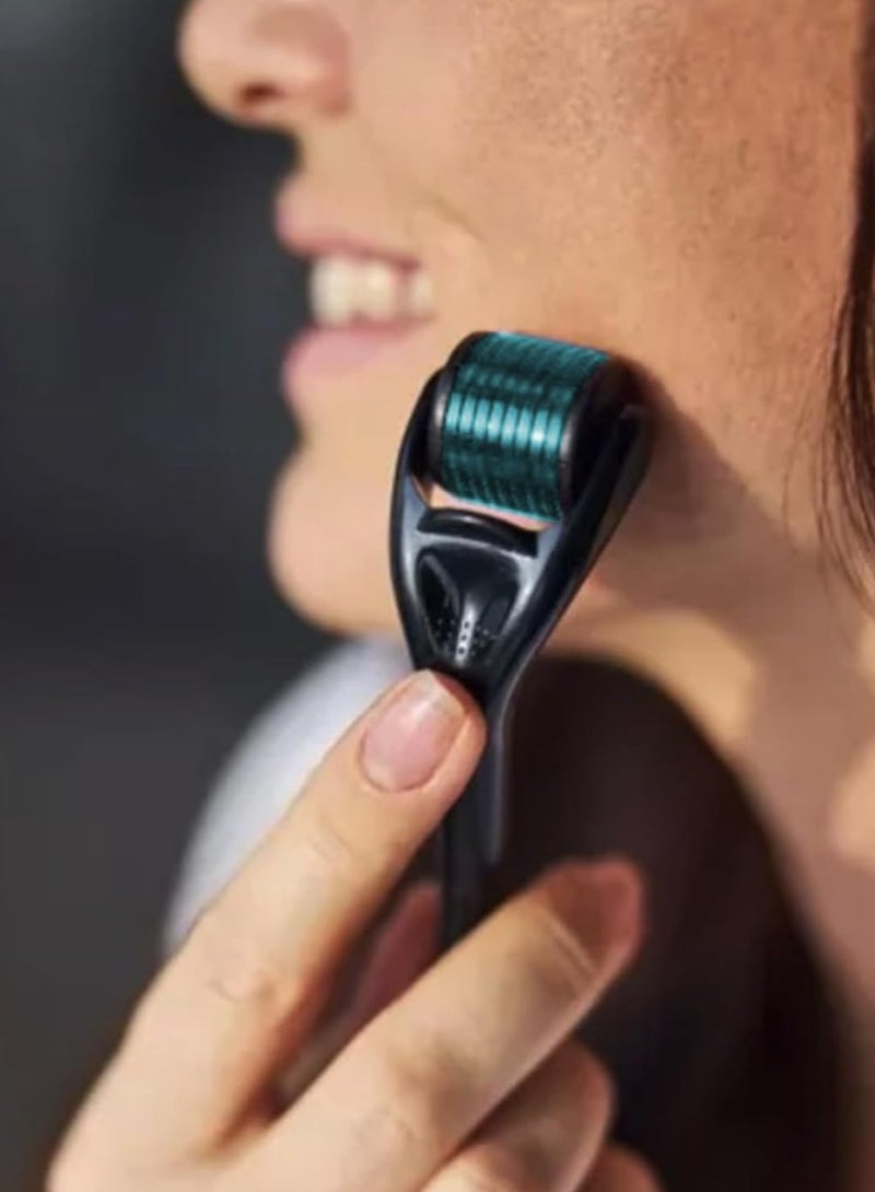 عام ديرما رولر تيتانيوم ميكرونيدل رولر 540 تيتانيوم ميكرونيدلنج رولر للاستخدام المنزلي، بكرة إبرة دقيقة للرجال والنساء - Image 4