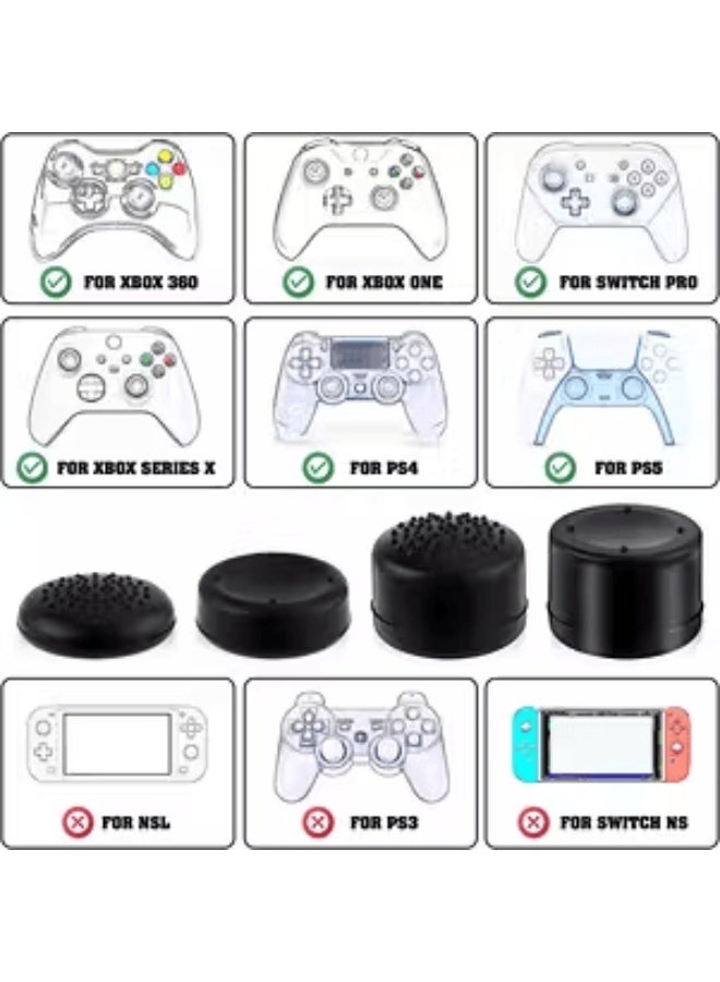 8 in 1 Silicone Thumb Stick Grips Controller Analog Cap - Blue - Image 2