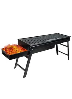 founder Charcoal Grill, Barbecue Grill Stainless Steel Barbecue Folding Portable for Outdoor Cooking Camping Hiking Picnics  - Image 1