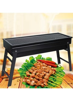 founder Charcoal Grill, Barbecue Grill Stainless Steel Barbecue Folding Portable for Outdoor Cooking Camping Hiking Picnics  - Image 5