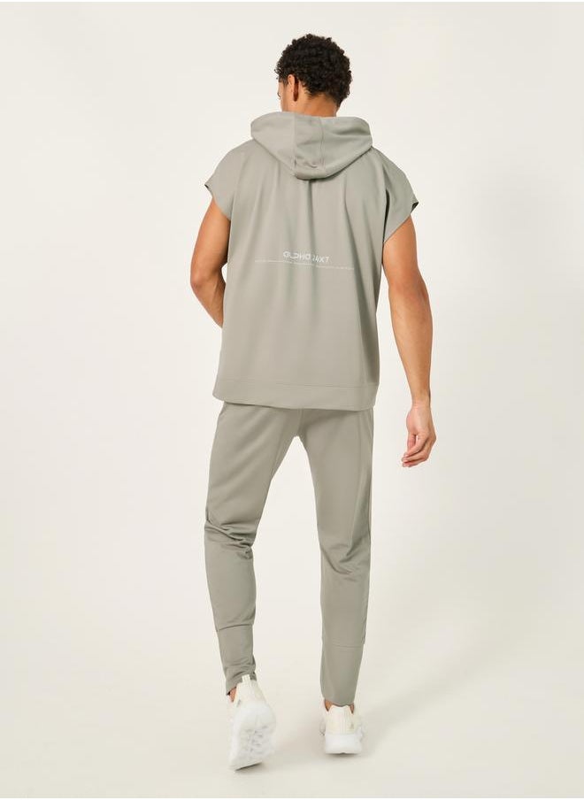 Styli Minimal Print Slim Fit Joggers  - Image 4