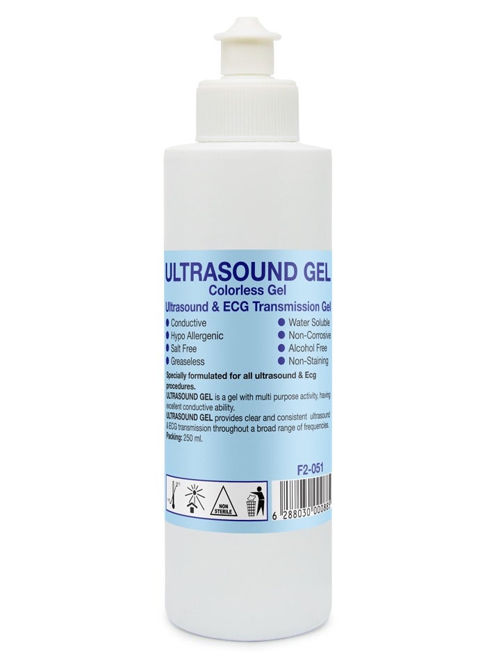 Acoustic Wave Gel Bacteriostatic for Ultrasound and Doppler Machines and Monitors Tube 250 ml ( Colorless)