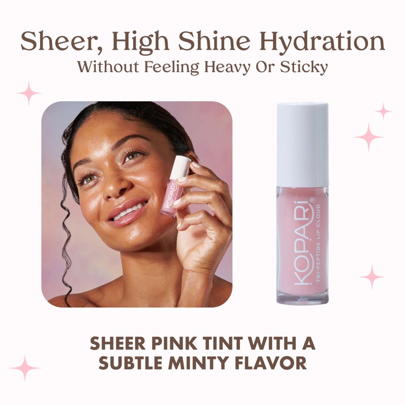 Kopari Tri-Peptide Lip Cloud, Infused with Ceramides & Hyaluronic Acid, Visibly Softens, Smooths, and Plumps Lips, Locks in Moisture & Hydration - Image 3