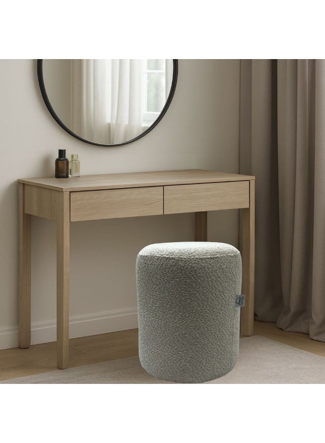 PixelsBeanBag Round Ottoman, Large, Bouclé Fabric, for Living Room and Bedroom - Image 1