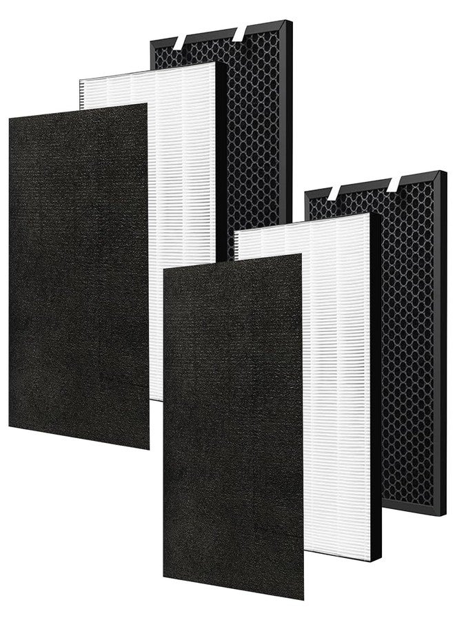 ADDFRESH 2 Sets Air220 Air320 Replacement Filter Compatible with Bissell air220(2609A) air320(2768A) air320 Max(2847A) Air Purifier - 3 in 1 Pleated + Pre-Filters & Activated Carbon - Part NO.2677 2678 2804 - Image 1