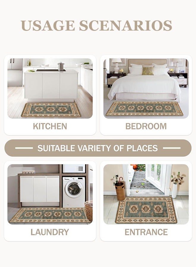 2 PCS Kitchen Floor Mats Rugs Set, Cushion Floor Carpet, Waterproof, Oil Resistant and Anti-Fatigue PU Standing Mat for Kitchen, Floor, Office, Sink, Laundry 45*75CM+45*120CM - Image 5