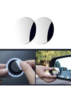 Generic 2 Pack Car Blind Spot Mirrors，Small Round Convex Adjustable 360° Rotation Wide Angle Rear View for All Vehicles Universal Car  - Image 5
