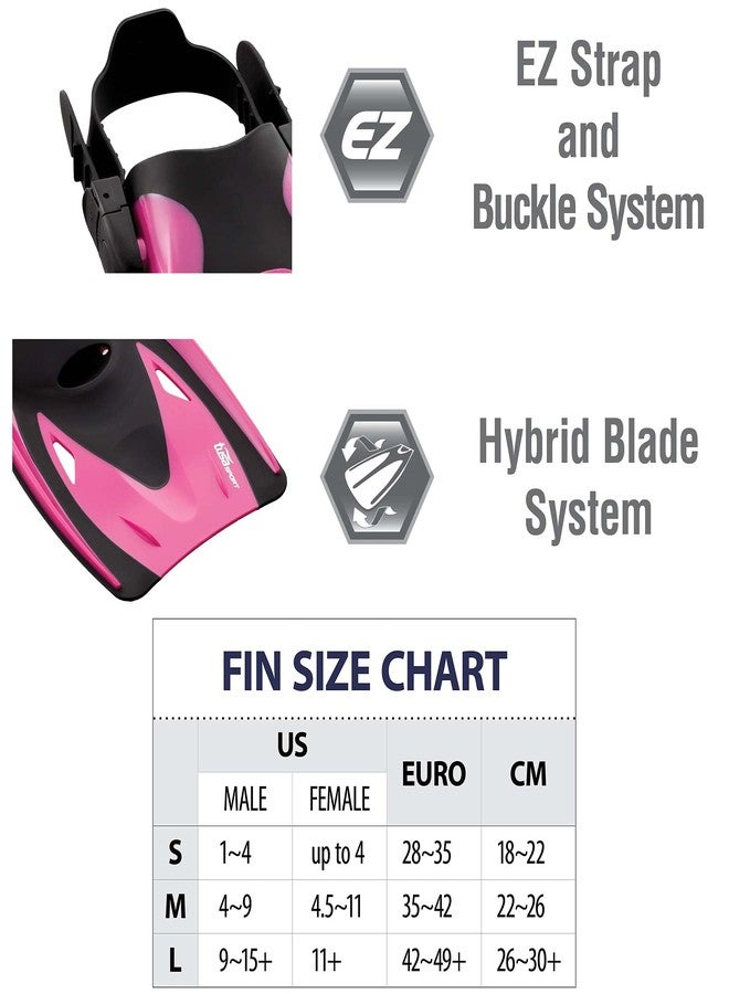 TUSA Sport Adult Black Series Serene Mask, Dry Snorkel, and Fin Travel Set, Black/Hot Pink, Medium - Image 5