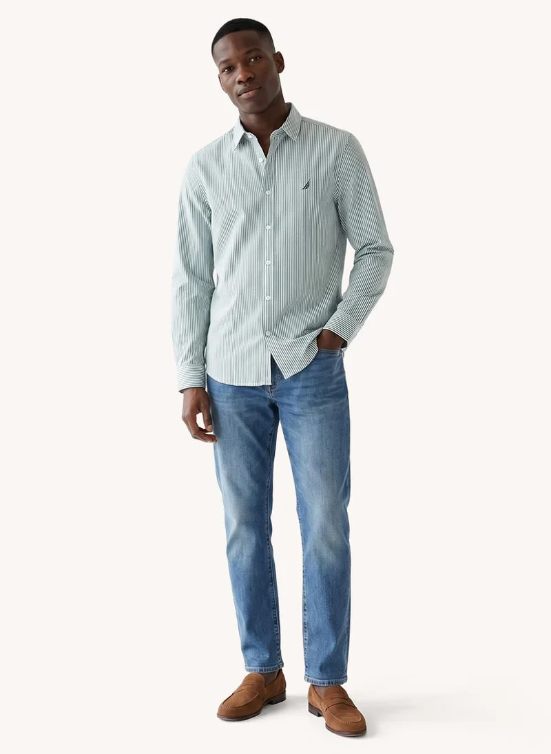 NAUTICA  Men's Long Sleeve Yarn Dyed Shirt for Men | Best Price UAE