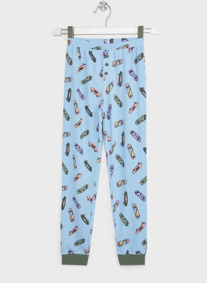 Cotton On Kids Skateboard Pyjama Set