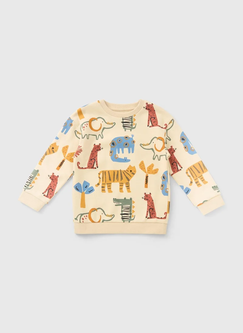Matalan Boys Multicolour Animal Sweatshirt