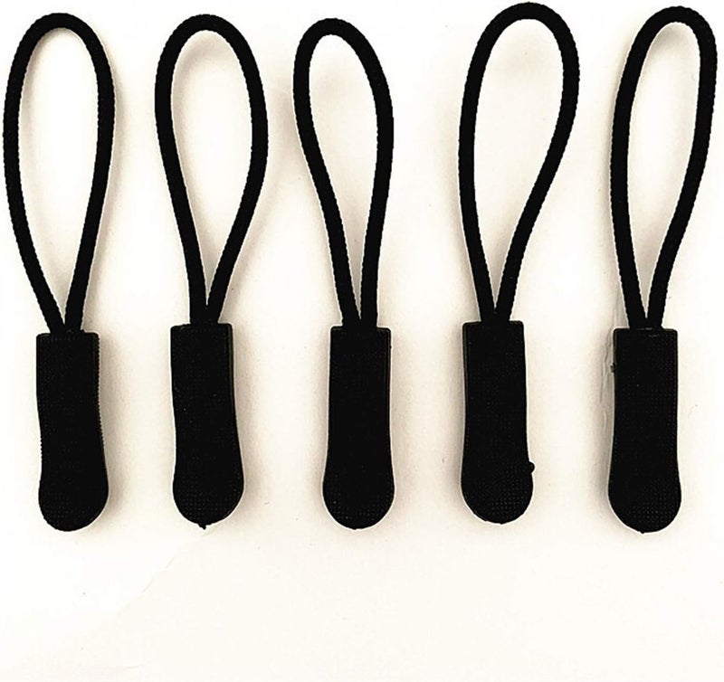 Zipper for Bags, Zippers 10pcs Black Zipper,Handle Injection Zipper PCV Drawstring Head,PU Zipper, - Image 1