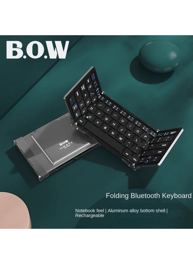 B.O.W Foldable Wireless Bluetooth Charging Keyboard, Universal For Tablet, Phone, And Computer, Portable Keyboard And Mouse Combo - Image 1