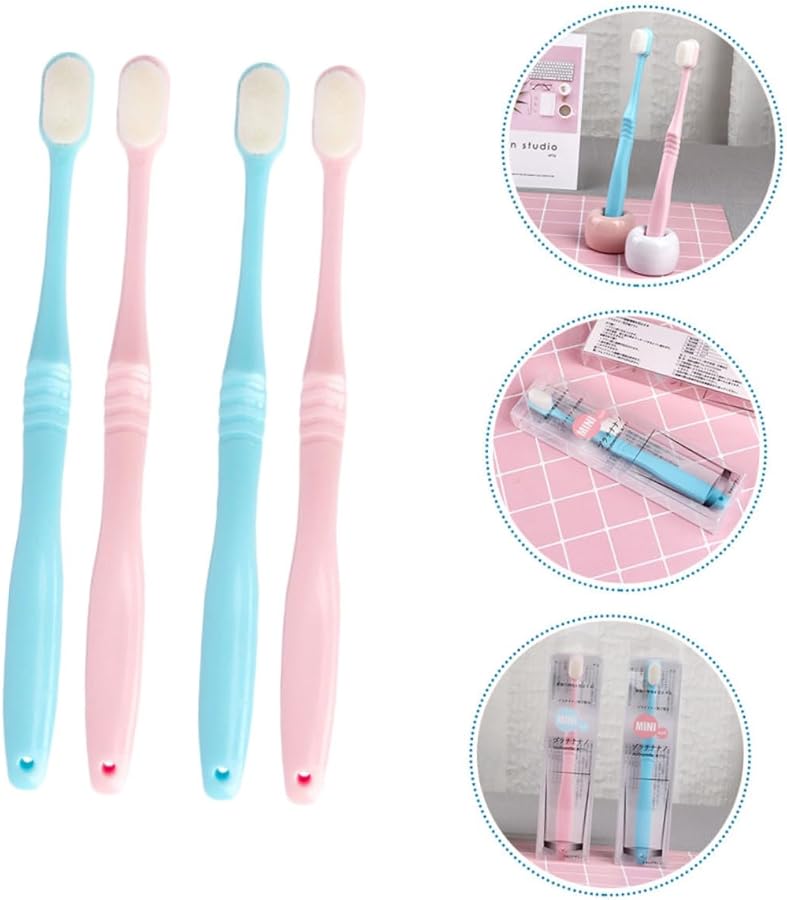 4 Pack Soft Bristle Toothbrush For Adults Firm Medium Brush Daily Cleaning Oral Care - Image 5