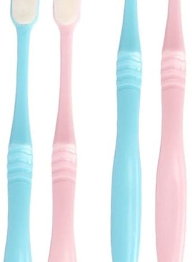 4 Pack Soft Bristle Toothbrush For Adults Firm Medium Brush Daily Cleaning Oral Care - Image 2