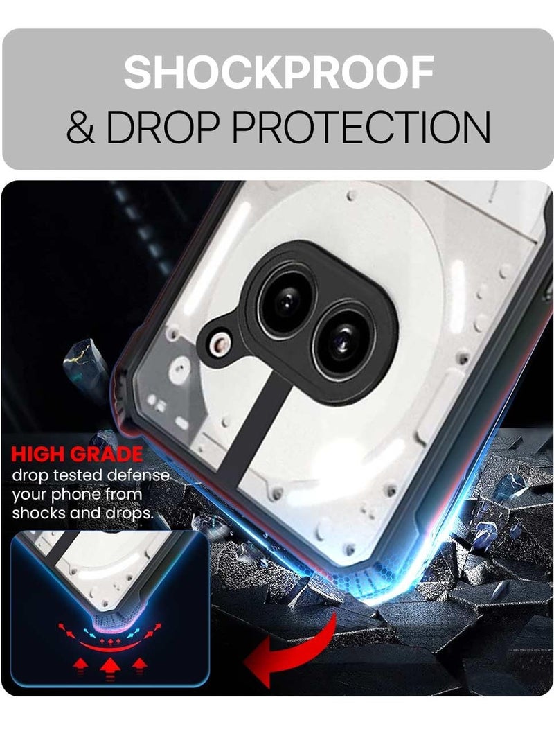 Case for Nothing Phone 2a Shockproof Cover, Crystal Clear Case Slim Anti Scratch TPU Hard Shell Protective Phone Cases Cover for Nothing Phone 2a - Image 3
