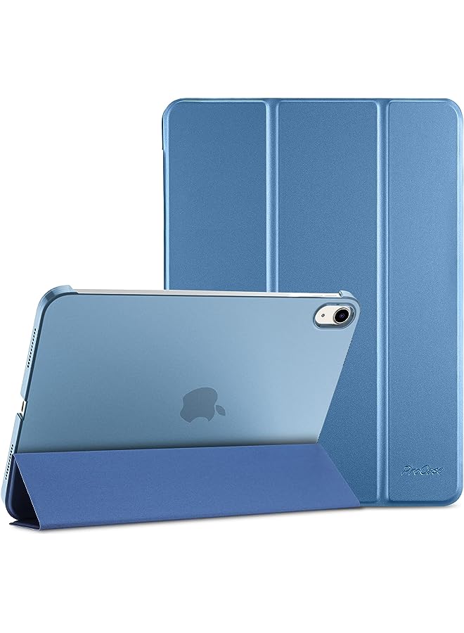 Procases for iPad 10th Generation Case 2022 iPad 10.9 Inch Case, iPad 10 Case Slim Stand Hard Shell Back Protective Smart Cover for 10.9” iPad 10th Gen 2022 Release -Blue - Image 1