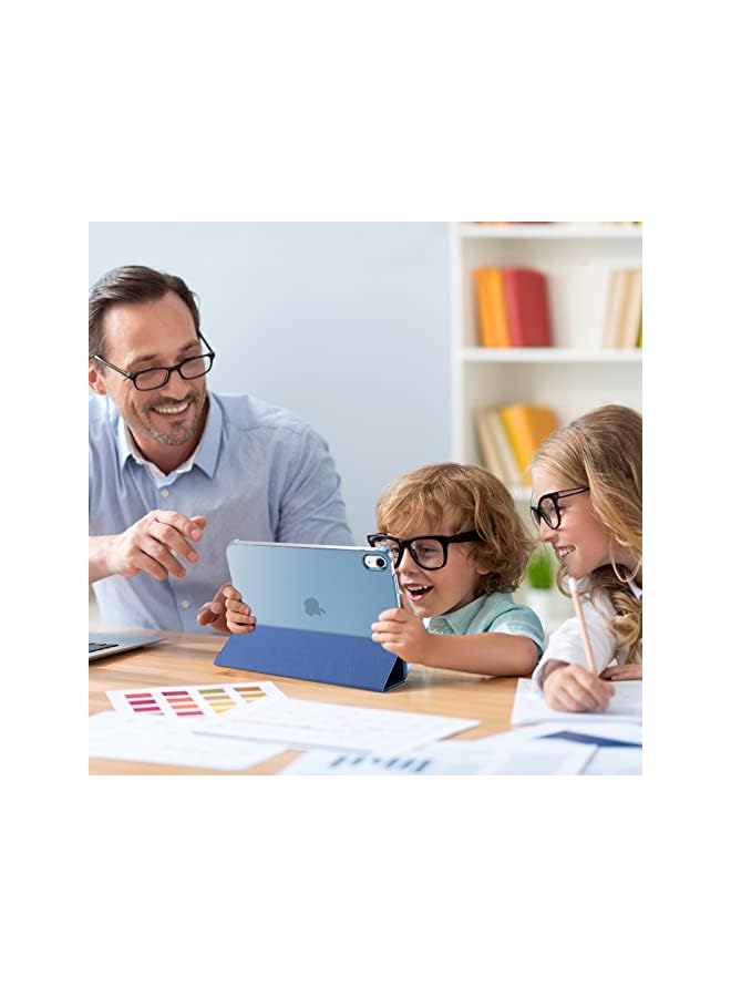 Procases for iPad 10th Generation Case 2022 iPad 10.9 Inch Case, iPad 10 Case Slim Stand Hard Shell Back Protective Smart Cover for 10.9” iPad 10th Gen 2022 Release -Blue - Image 3