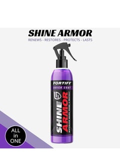 SHINE ARMOR Automotive Armor For Shine, Waterless Car Wash, Shine and Protect Your Car Like a Pro, Quick Ceramic Coat, Make Your Car Shine Like New, Car Wash & Wax 236ml (Spray Included)  - Image 4
