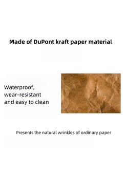 NOVOLAN NOVOLAN Kraft Paper Pen Pouch Pencil Bag, Square Structure, Large Capacity Stationery Bag, Waterproof & Tear-Proof, Student Pen Holder Bag, Natural Paper-Like Texture, 18x6x6cm (green)  - Image 2