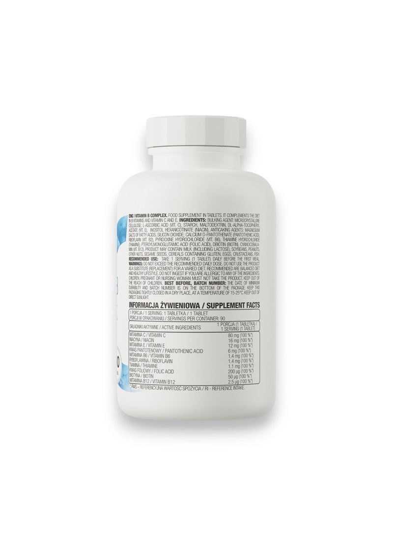 OstroVit Vitamin B Complex, 90 Tablets - Image 2
