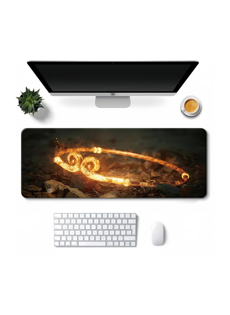 Generic Wukong Mouse Pad Rubber Mouse Mat Anti-Slip Monkey Desktop 90*40 cm  - Image 1