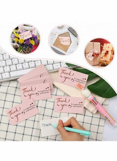 Y&D 600Pcs Thank You Cards and Stickers Set, Gold Foil 1.5 Inch for Supporting My Small Business 9x5CM  - Image 5