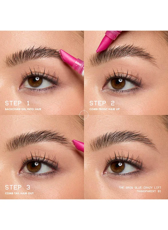 NYX PROFESSIONAL MAKEUP The Brow Glue Crazy Lift Brow Lamination Gel, Transparent