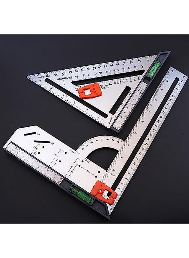 مسطرة زاوية 90 درجة نوع أ قابلة للفصل مقياس نجارة مربع أداة النجار - Image 4
