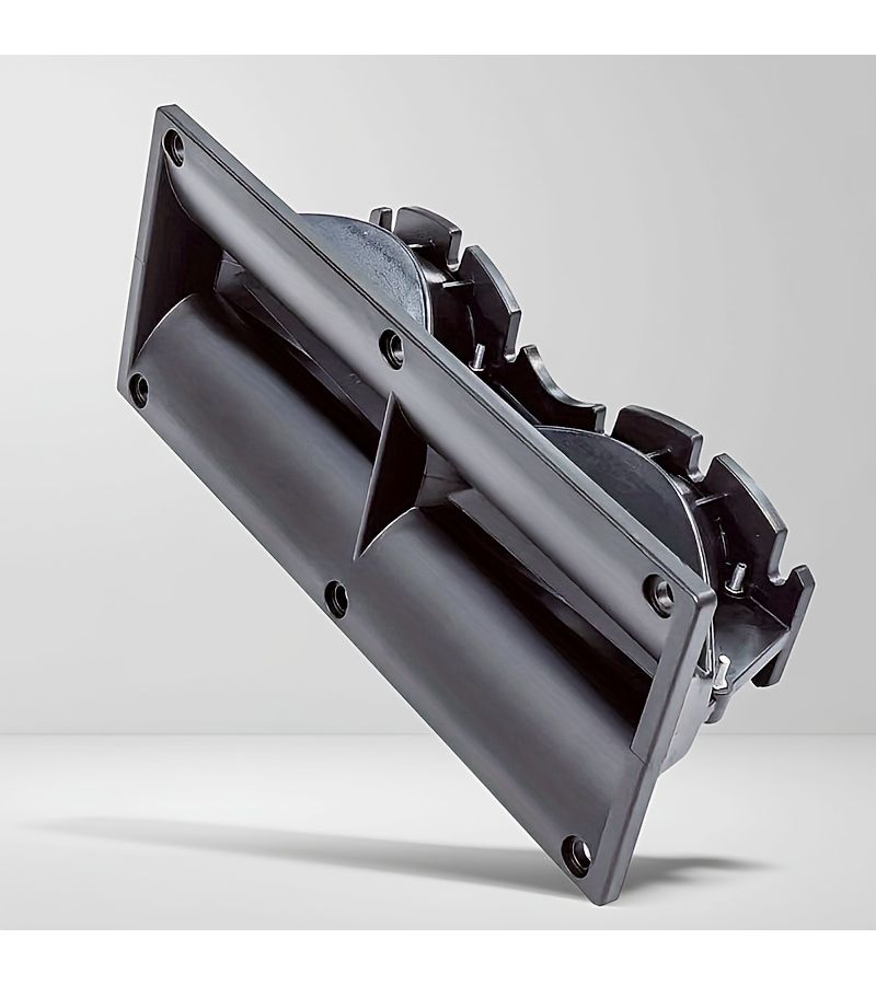 MW Audio High Frequency Horn For 5 Inch Column Speaker Line Array Dual 1 Inch Throat Black Plastic Housing 247.5x100.5x85.4mm Multiple Mounting Holes MW265 HORN - Image 4