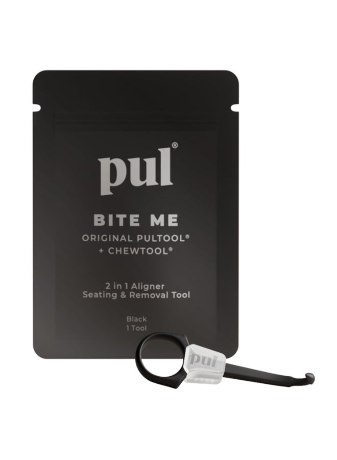 PUL Pack of 4 Reusable Clear Aligner Removal Tool — Compatible with Invisalign, Removable Braces, Retainers & Trays – Easy-to-Use Device Remover, Dental & Oral Hygiene Care Product – Black - Image 1