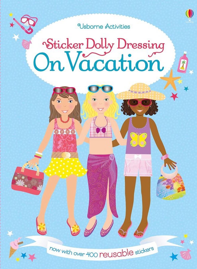 Sticker Dolly Dressing On Vacation