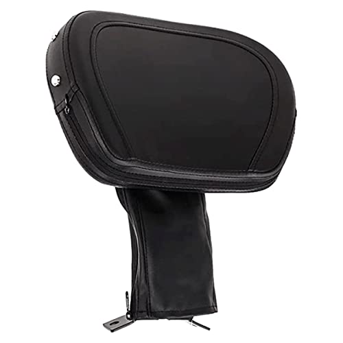 Kinglemc Adjustable Driver Rider Touring Backrest for Harley Fatboy Heritage Softail Classic FLSTC 07-2020 (Black-Studded) - Image 1