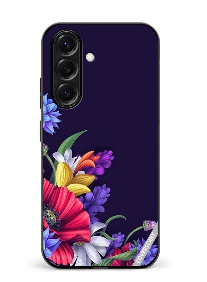 VR CREATIVE Protective Case Cover For Samsung Galaxy S25 Flower Design Multicolour