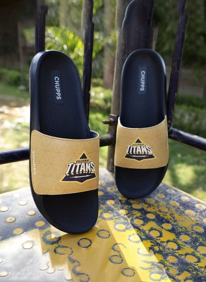 CHUPPS Chupps Men Gujrat Titans Bold Printed Sliders