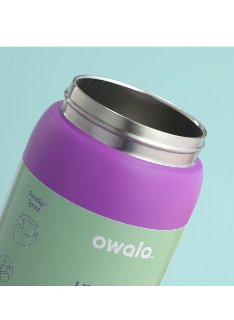 Owala - FreeSip Insulated Stainless Steel Water Bottle with Straw for Sports and Travel, BPA-Free, 32-Ounce, blue - Image 1