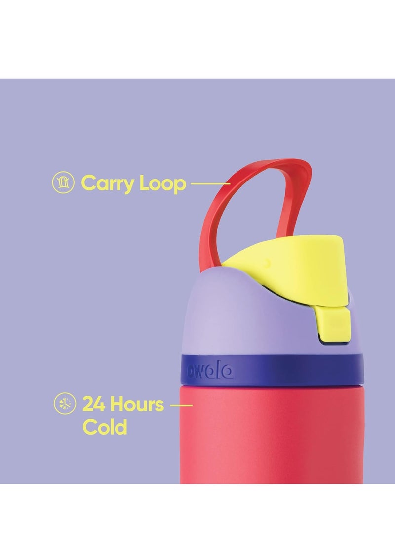 Owala - FreeSip Insulated Stainless Steel Water Bottle with Straw for Sports and Travel, BPA-Free, 32-Ounce, blue - Image 1