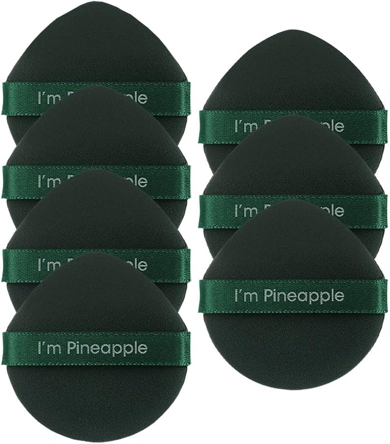 Powder Puffs Air Cushion Puff 7 Pcs UltraSoft Makeup Foundation Sponge Air Cushion Powder Puff for Applying BB Cream Liquid Cream Shading Loose Powder Dark green