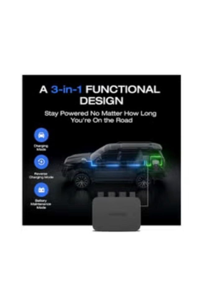 ECOFLOW 800W Alternator Charger RV Vehicle Battery Charger & Power Station 8× Faster Than Cigarette Chargers, 3-in-1 Fast DC-DC Charger for Portable Power Stations, Charges 1kWh in 1.3 hr  - Image 3