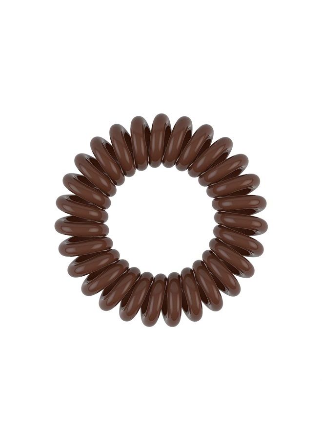 invisibobble Power Traceless Spiral Hair Ties - 3 Pack - Pretzel Brown - Strong Elastic Grip Coil Hair Accessories for Active Women - No Kink, Non Soaking - Gentle for Girls Teens and Thick Hair - Image 5