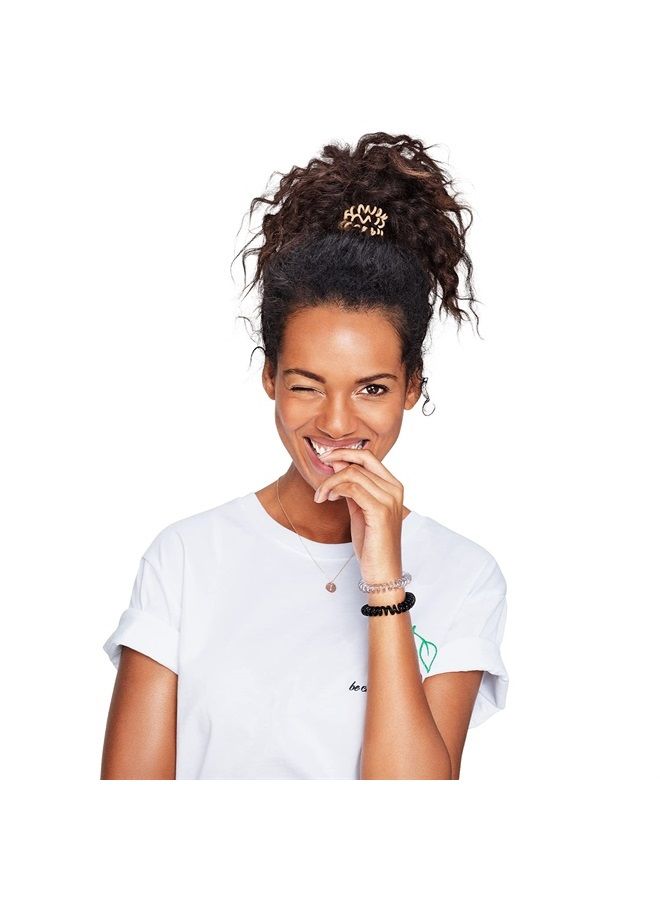 invisibobble Power Traceless Spiral Hair Ties - 3 Pack - Pretzel Brown - Strong Elastic Grip Coil Hair Accessories for Active Women - No Kink, Non Soaking - Gentle for Girls Teens and Thick Hair - Image 2