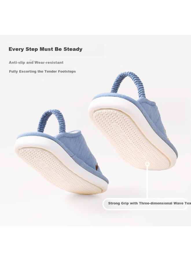 Tudouwu Children's Slippers, Baby Cloth Slippers, Non-slip For Boys And Girls, Infant Home Cotton Slippers, Car Size 150 - Image 2