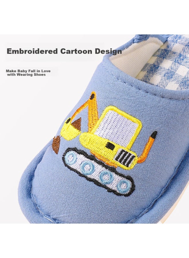Tudouwu Children's Slippers, Baby Cloth Slippers, Non-slip For Boys And Girls, Infant Home Cotton Slippers, Car Size 150 - Image 4
