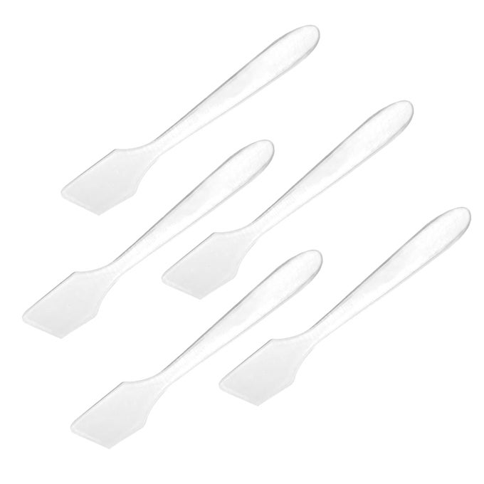 MINI DISPOSABLE PLASTIC COSMETIC SPATULAS 400 PCS FROSTED CLEAR SKINCARE MAKEUP MASK SPATULA