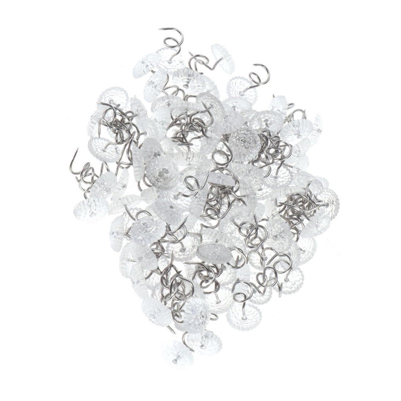Unomor 150pcs Spiral Push Pin Secure Slipcovers Upholstery Bed Clips - Image 2